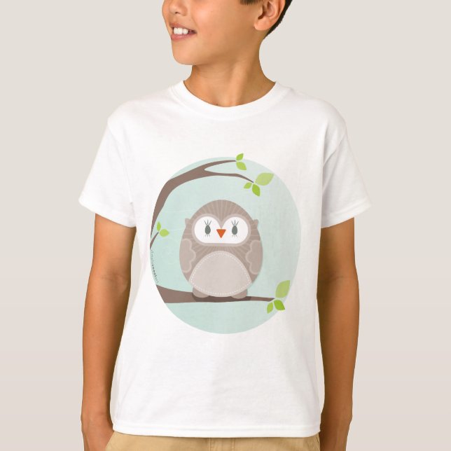 T-shirt MAISON SWEET HOME :: Chouette dans un arbre 1 (Devant)