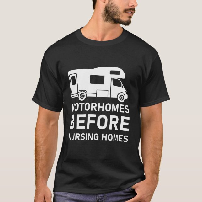 T-shirt Maisons avant les maisons de soins infirmiers (Devant)