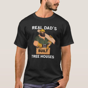 T-shirt Maisons d'arbres construites par de vrais papas