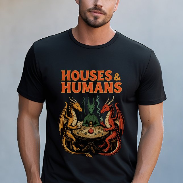 T-shirt Maisons et humains amusants Dragon (Créateur téléchargé)