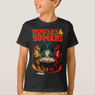 T-shirt Maisons Et Humains Drôle Jeu De Dés Rpg De Table P