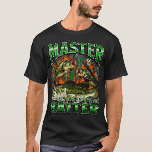 T-shirt Maître Appât Humour Pêche Carpe Angler