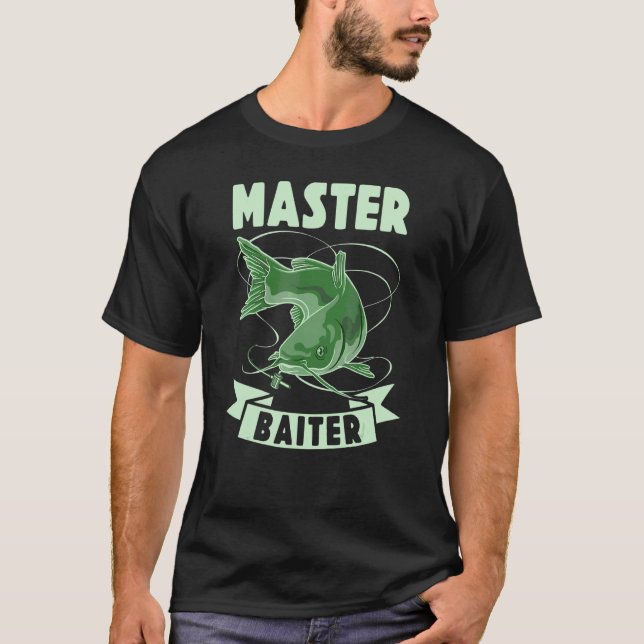 T-shirt Maître Appât Wels Chasseur de poisson-chat 3 (Devant)