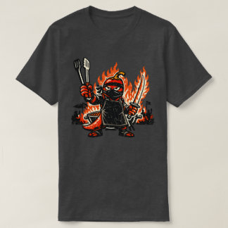 T-shirt Maître BBQ Ninja Chili — Feu d'été Vintage