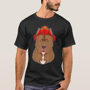 T-shirt Maître chien I Pompiers chien I Pompiers Pitbull