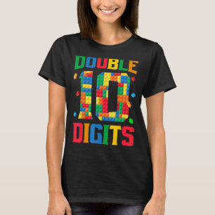 T-shirt Maître Constructeur 10e anniversaire garçon 10 bri