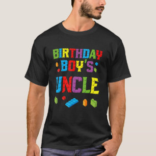 T-shirt Maître Constructeur Anniversaire Boy's Uncle Build