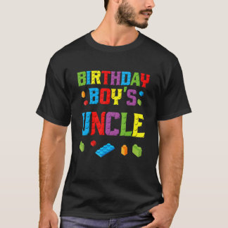 T-shirt Maître Constructeur Anniversaire Boy's Uncle Build