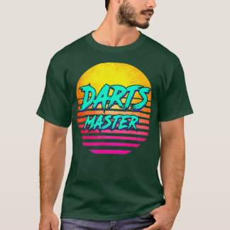 T-shirt Maître de fléchettes rétro des années 1980