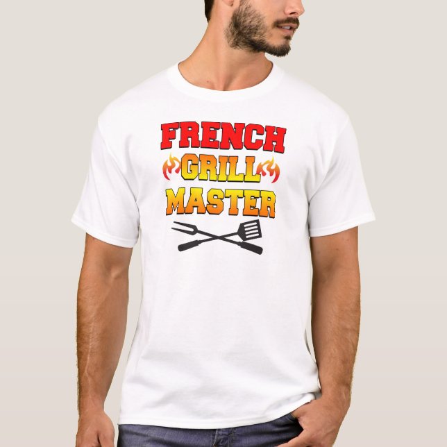 T-shirt Maître de grill français (Devant)