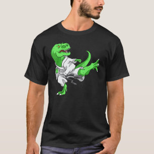 T-shirt Maître de karaté classique T Rex Dino élève dinosa