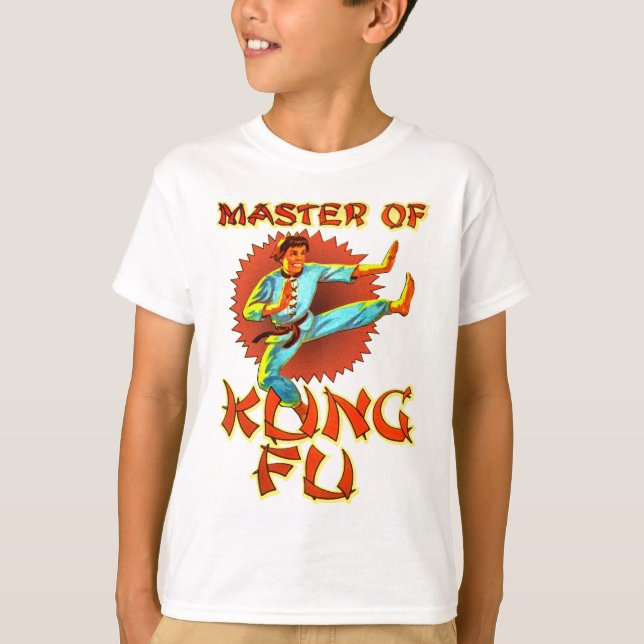 T-shirt Maître de Kung Fu, Chemise rétro (Devant)