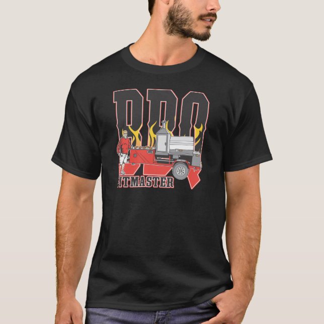 T-shirt Maître de mine de BBQ (Devant)
