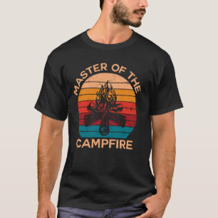 T-shirt Maître Du Feu De Camp, Sortez Du Camping Amusant