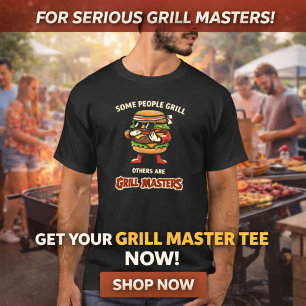 T-shirt Maître du Grill Amusant   Fête des Pères