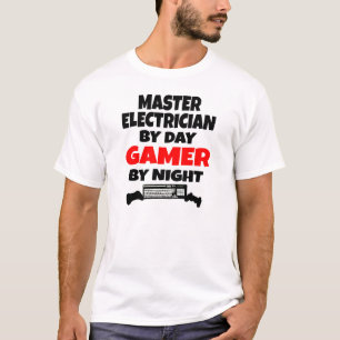 T-shirt Maître électricien par Joueur de jour par nuit