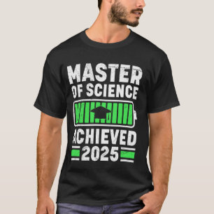 T-shirt MAÎTRE ÈS SCIENCES OBTENU 2025 Diplôme de master S