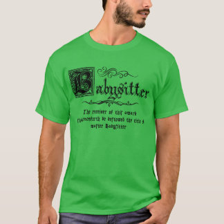 T-shirt Maître médiéval Babysitter