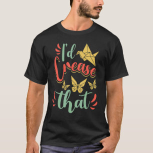 T-shirt Maître origami pliage de papier artisanat grue Id
