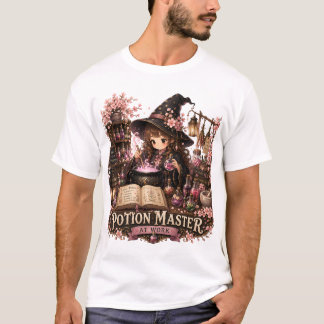 T-shirt Maître Potionnier au Travail Jolie Sorcière Fantas