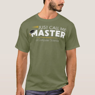 T-shirt Maîtrise amusante en informatique