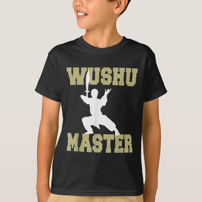 T-shirt Maîtrise De Guerrier Élite En Wushu Wean Se Tradit (Devant)