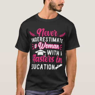 T-shirt Maîtrise En Études Diplôme