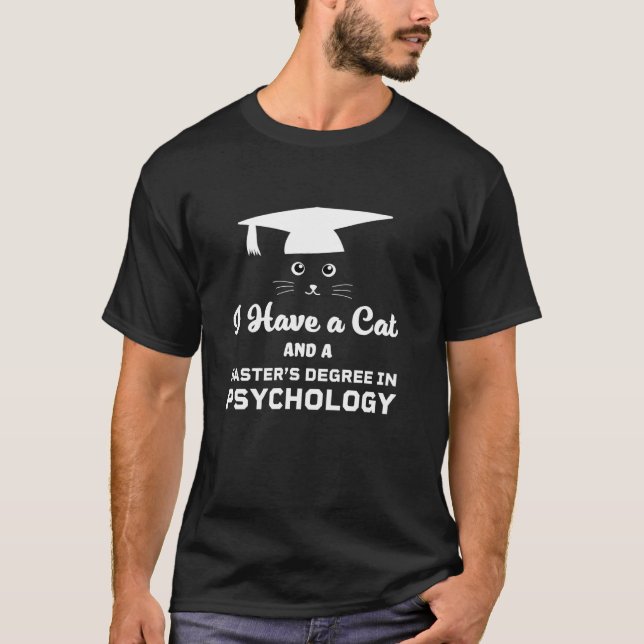 T-shirt Maîtrise En Psychologie T Pour Animaux De Compagni (Devant)