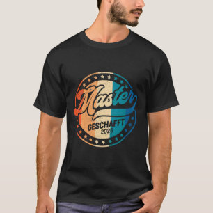 T-shirt Maîtrise féminine obtenue Maîtrise amusante Degré