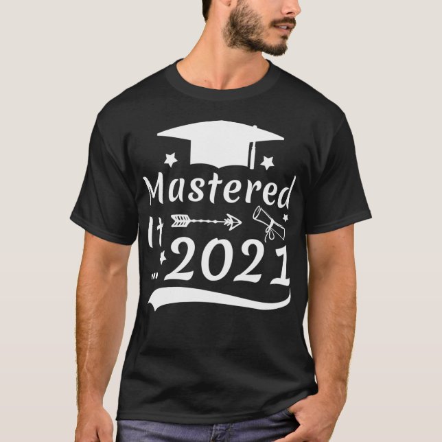 T-shirt Maîtrise Il 2021 Masters Diplôme 2021 Me (Devant)
