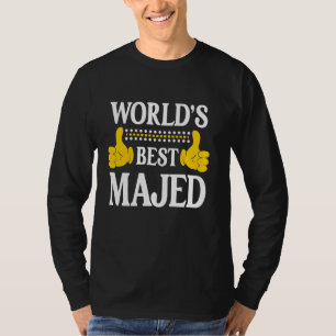 T-shirt Majed Nom personnel Funny Prénom World's Best