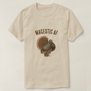T-shirt Majestic AF Turquie Drôle Thanksgiving
