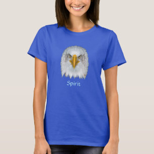 T-shirt Majestic aigle à tête blanche & calligraphie