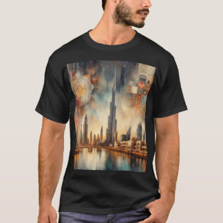 T-shirt Majestic Burj Khalifa