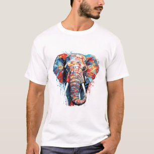 T-shirt Majestic Elephant Animal World Faune Beauté Art