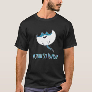 T-shirt Majestic Flap Manta Ray Animaux De