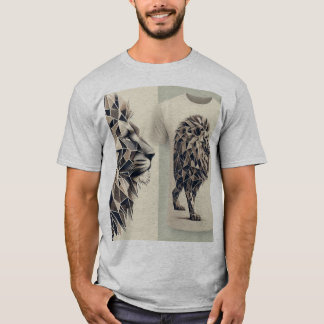 T-shirt Majestic Geometry Lion Tee