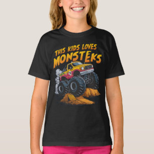T-shirt Majestic Monster Truck Conquérir Dirt Mountain