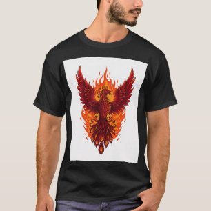 T-shirt Majestic Phoenix Flame Design Art vectoriel en g