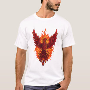 T-shirt Majestic Phoenix Flame Design   Art vectoriel en g