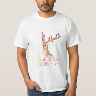 T-shirt Majestic White Deer Nature Tee