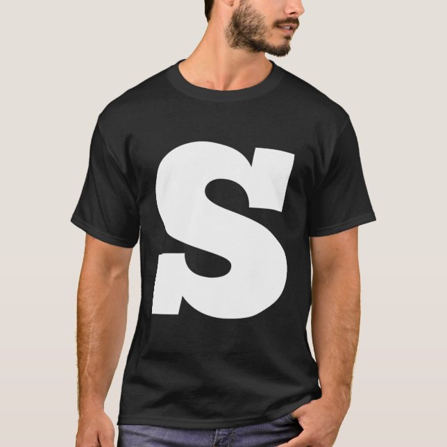 T-shirt Majuscules S Lettres Alphabet Orthographe Mots Gro (Devant)