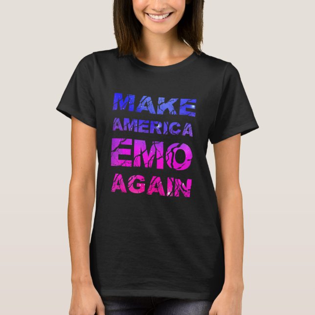 T-shirt Make America Emo Again   Pastel Goth (Devant)