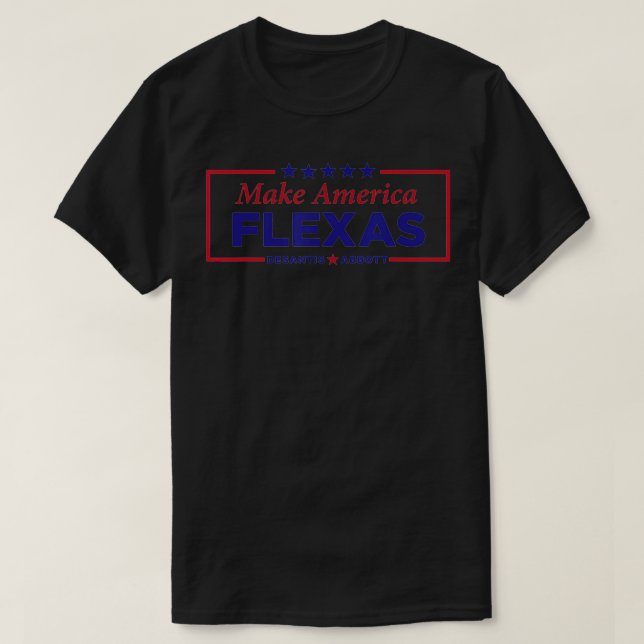 T-shirt Make America Fleas 2024 Desantis Abbott (Design devant)