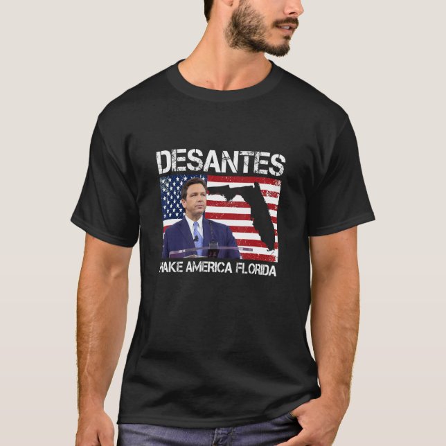 T-shirt Make America Florida Desantis 2024 Election Vinta (Devant)