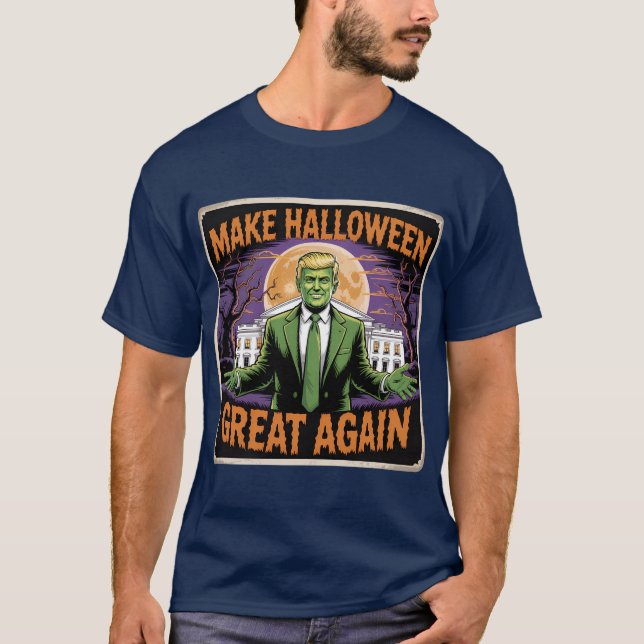 T-shirt Make Halloween Great Again 2025 (Devant)