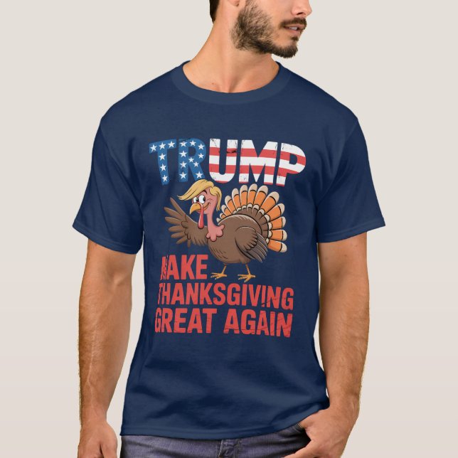 T-shirt Make Thanksgiving 2025 Great Again (3) (Devant)