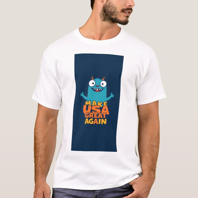 T-shirt Make USA great again (... in a funny way ! ) (Devant)