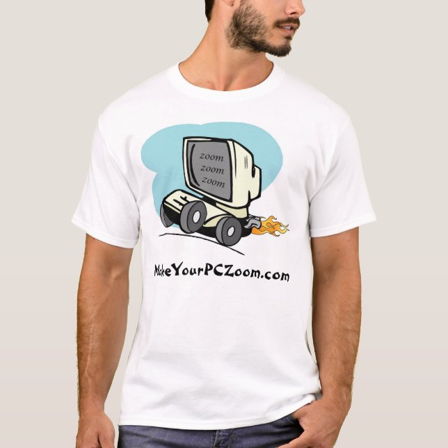 T-shirt MakeYourPCZoom.com (Devant)