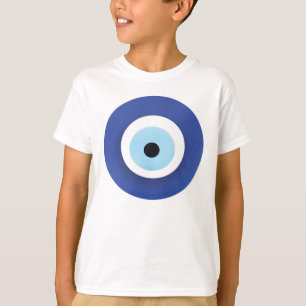 T-shirt Mal Oeil Artiste Bleu Grec